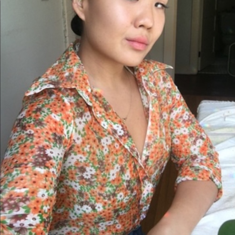 70’s slightly sheer blouse!